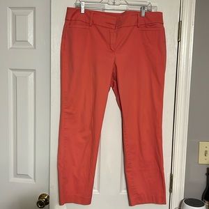 LOFT crop pants in peach